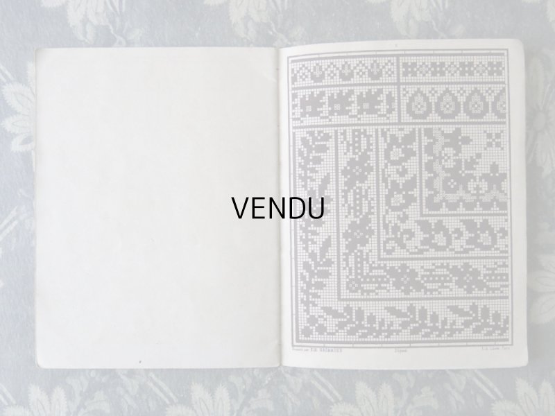 画像10: アンティーク 図案帳 クロシェ＆タペストリー＆フィレレース RECUEIL DE DESSINS POUR CROCHET,TAPISSERIE,FILET N3 - EUG.HAGNAUER ET SIMART -