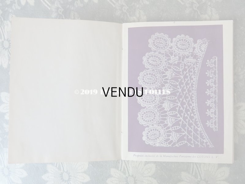画像3: アンティーク  クロシェレース & タティングレースの図案帳 CROCHET ET FRIVOLITE SerieA - COTONS L.V. -