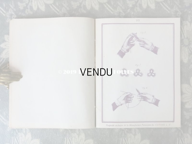 画像9: アンティーク  クロシェレース & タティングレースの図案帳 CROCHET ET FRIVOLITE SerieA - COTONS L.V. -