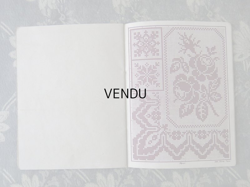 画像8: アンティーク 図案帳 クロシェ＆タペストリー＆フィレレース RECUEIL DE DESSINS POUR CROCHET,TAPISSERIE,FILET N6 - EUG.HAGNAUER ET SIMART -