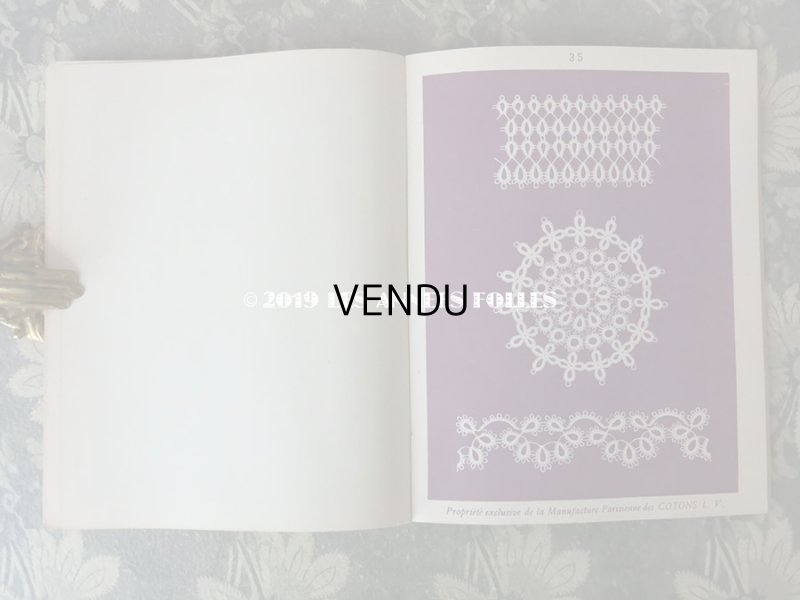 画像12: アンティーク  クロシェレース & タティングレースの図案帳 CROCHET ET FRIVOLITE SerieA - COTONS L.V. -