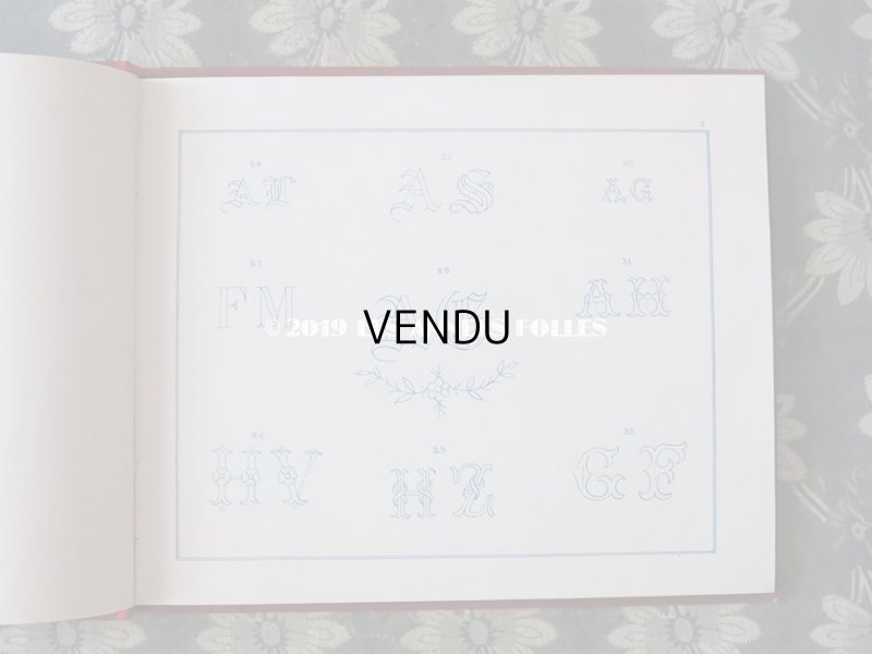 画像5: アンティーク アルファベットの刺繍図案帳 N 218 MANUEL DE DESSINS & CHIFFRES POUR BRODERIES - N.ALEXANDRE&CIE. MAURICE LAJEUNESSE SUCCR .-