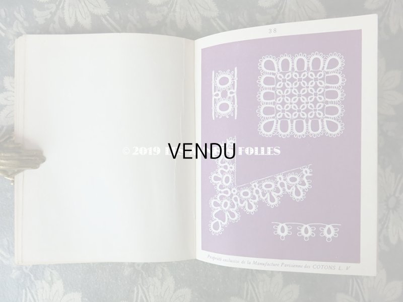 画像11: アンティーク  クロシェレース & タティングレースの図案帳 CROCHET ET FRIVOLITE SerieA - COTONS L.V. -