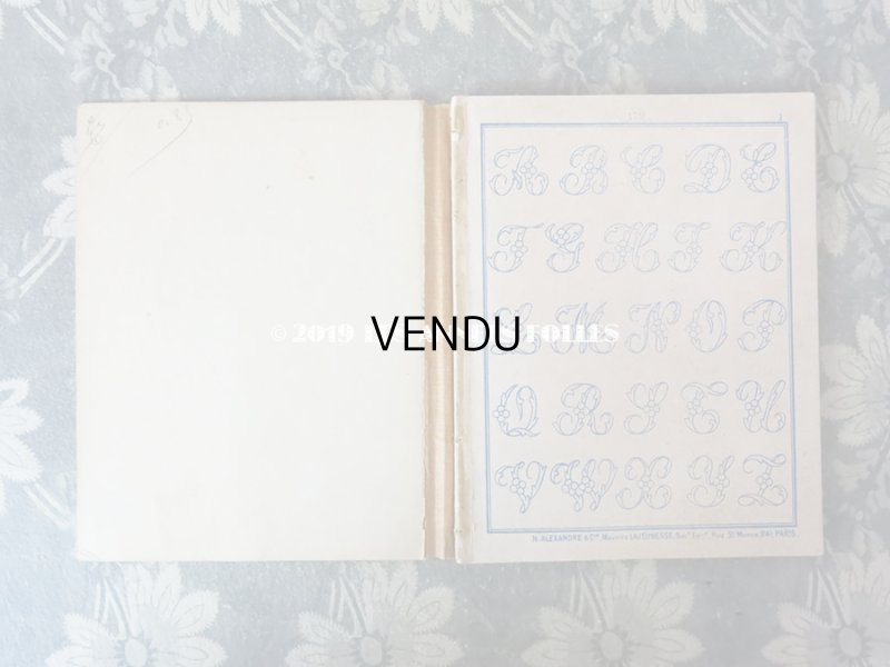 画像3: 19世紀末 アンティーク モノグラム刺繍の図案帳 MANUELE DE BRODERIES N 179 - N.ALEXANDRE&CIE -
