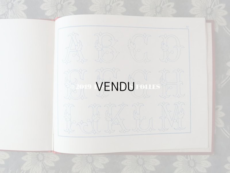 画像16: アンティーク アルファベットの刺繍図案帳 N 218 MANUEL DE DESSINS & CHIFFRES POUR BRODERIES - N.ALEXANDRE&CIE. MAURICE LAJEUNESSE SUCCR .-