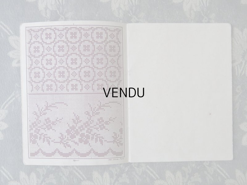 画像4: アンティーク 図案帳 クロシェ＆タペストリー＆フィレレース RECUEIL DE DESSINS POUR CROCHET,TAPISSERIE,FILET N6 - EUG.HAGNAUER ET SIMART -