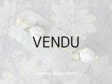 アンティーク オフホワイトの薔薇のロココモチーフ 