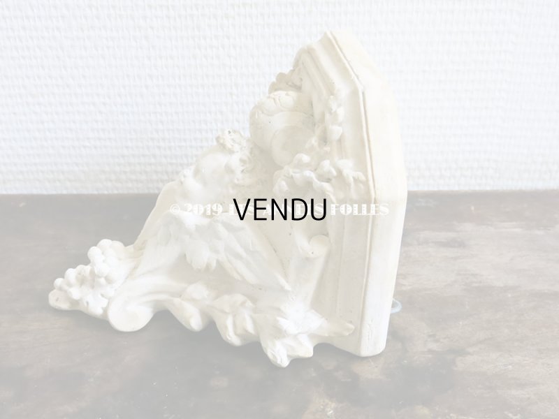 画像8: アンティーク 石膏のウォールシェルフ 天使