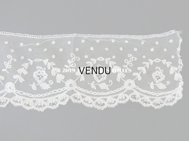 画像6: アンティーク 薔薇のアプリケーションレース  72×8.3cm