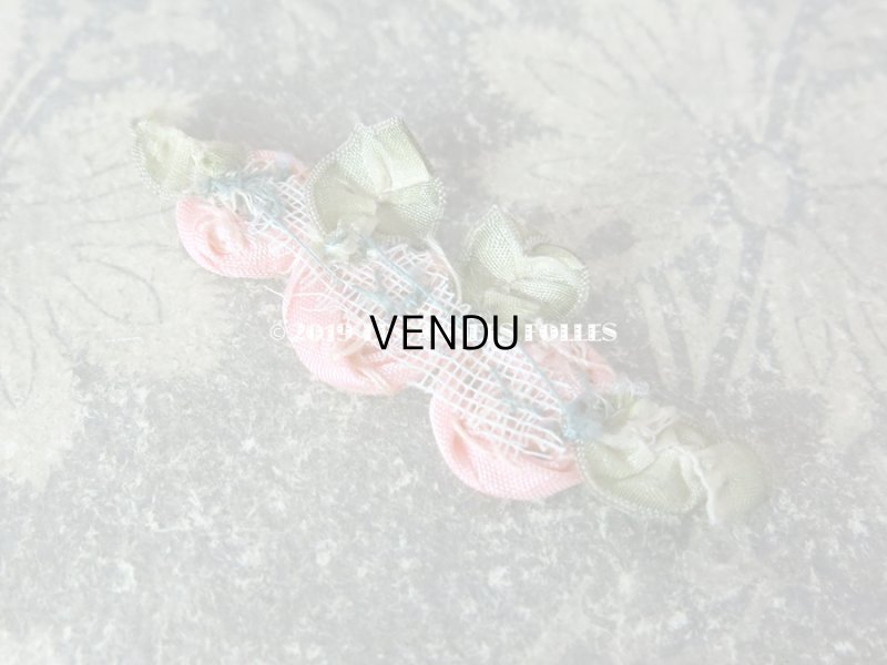 画像7: アンティーク ピンクの3点の薔薇のロココモチーフ