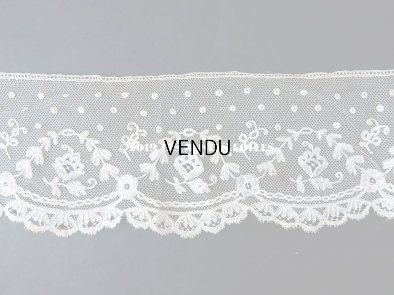 画像4: アンティーク 薔薇のアプリケーションレース  72×8.3cm