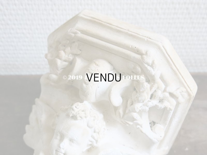 画像4: アンティーク 石膏のウォールシェルフ 天使