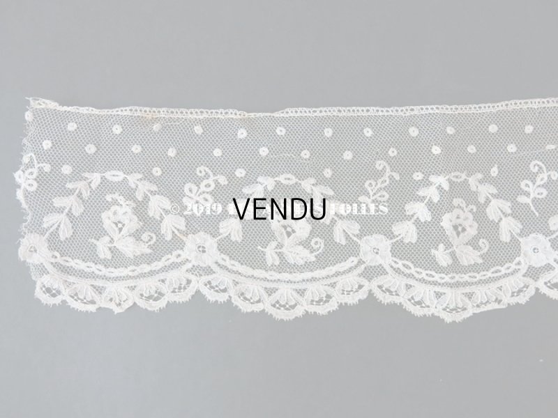 画像3: アンティーク 薔薇のアプリケーションレース  72×8.3cm