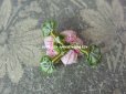 画像2: アンティーク ピンクの小さな薔薇のロココモチーフ  (2)