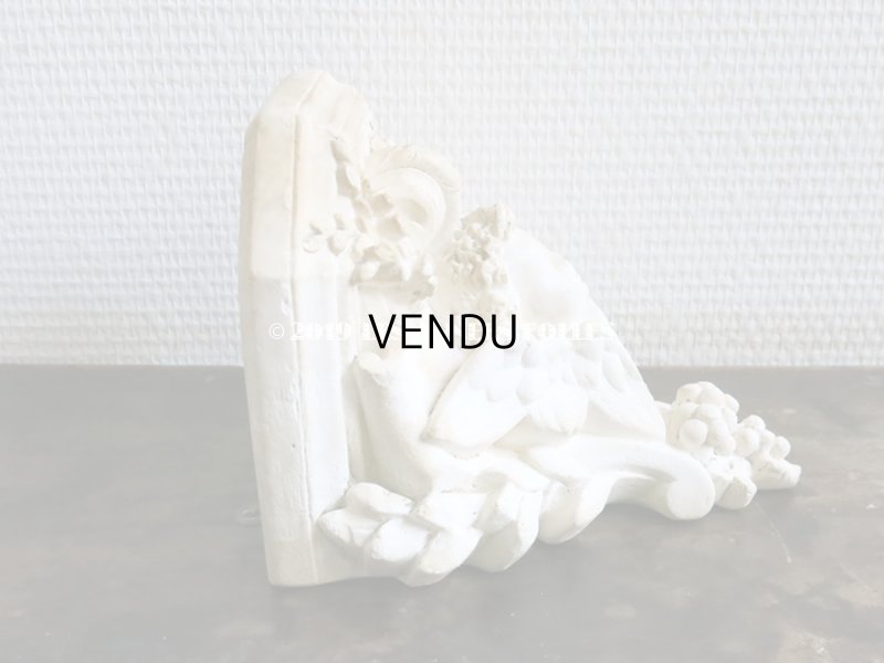 画像6: アンティーク 石膏のウォールシェルフ 天使