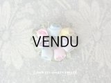 アンティーク 4色の小さな薔薇のロココモチーフ 
