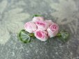 画像3: アンティーク ピンクの小さな薔薇のロココモチーフ  (3)