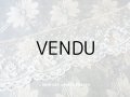 アンティーク 薔薇のアプリケーションレース  72×8.3cm