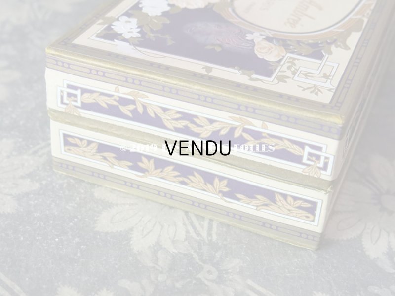 画像7: 未使用 アンティーク 薔薇のソープボックス 石鹸入り  SAVON EAU DE COLOGNE AMBREE - G.LEMOINE PARIS -