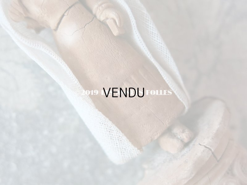 画像6: 19世紀初頭 アンティーク コミュニオンの少女の人形 テラコッタ製 コミュニオンのドレスを着た少女