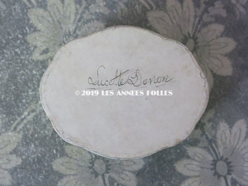 画像4: アンティーク パウダーボックス 嬢王蜂と天使 & 薔薇のガーランド AMBRE ROYAL - VIOLET PARIS -