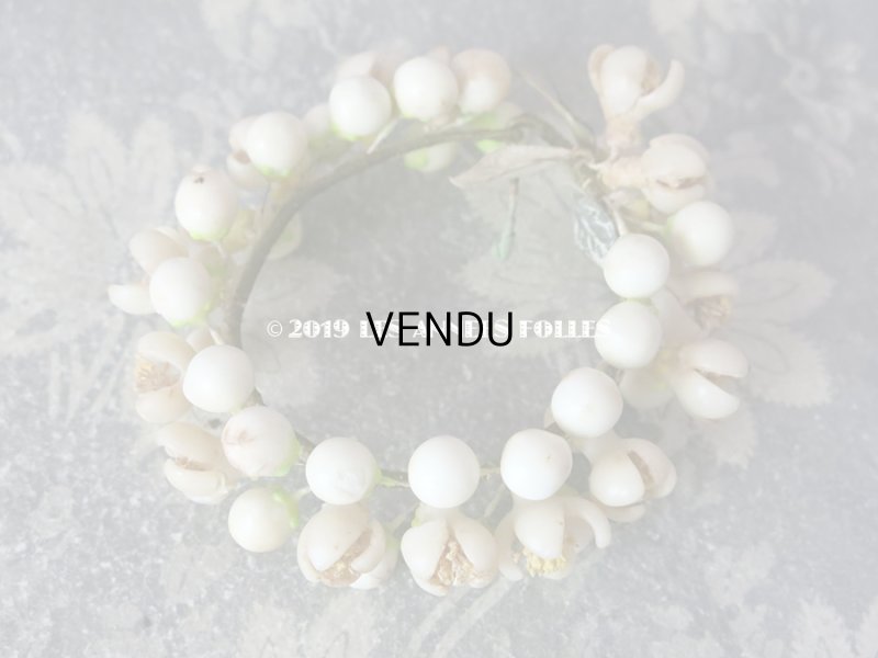 画像3: 1900年代 アンティーク ドール用 ワックスフラワーの小さなヘッドリース