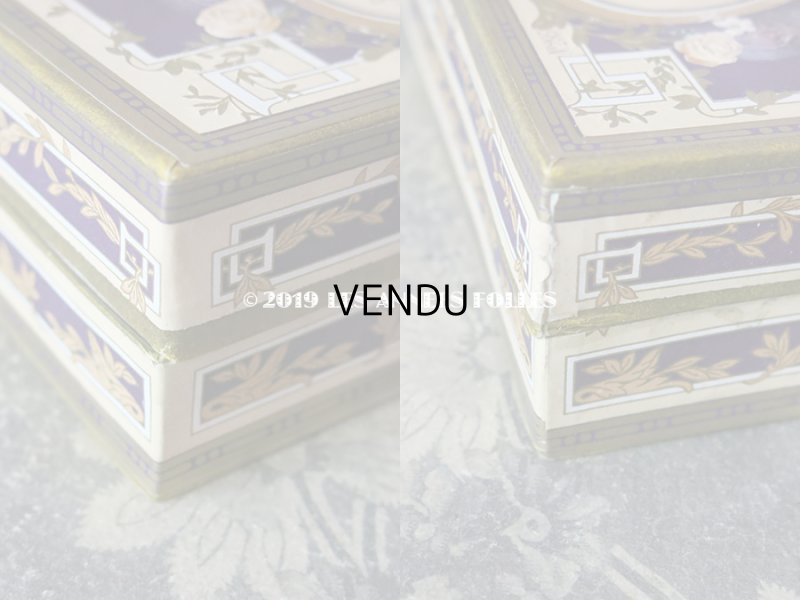 画像8: 未使用 アンティーク 薔薇のソープボックス 石鹸入り  SAVON EAU DE COLOGNE AMBREE - G.LEMOINE PARIS -