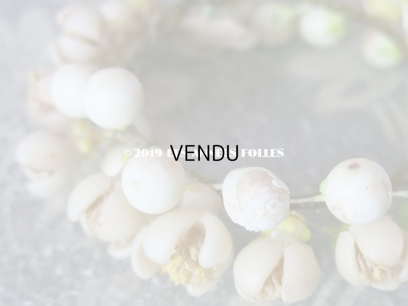 画像5: 1900年代 アンティーク ドール用 ワックスフラワーの小さなヘッドリース