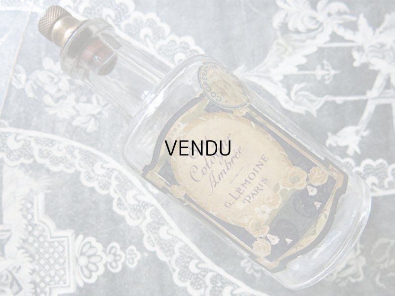 画像18: 未使用 アンティーク 薔薇のソープボックス 石鹸入り  SAVON EAU DE COLOGNE AMBREE - G.LEMOINE PARIS -