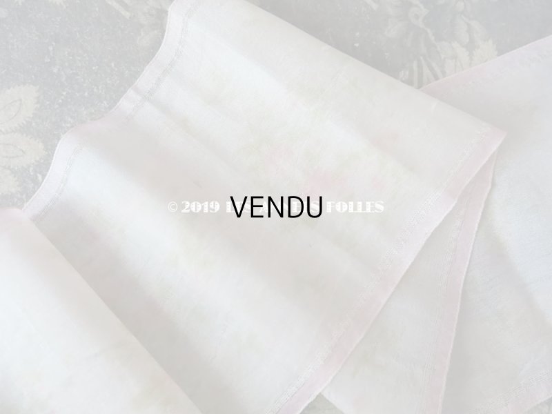 画像4: アンティーク シルク製 幅広リボン 薔薇のリースのほぐし織 9.6cm幅 175cm