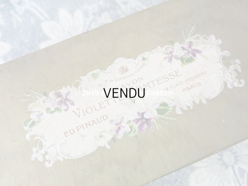画像5: 1900年代 アンティーク 菫のソープボックス  SAVON VIOLETTE COMTESSE - ED.PINAUD PARIS -