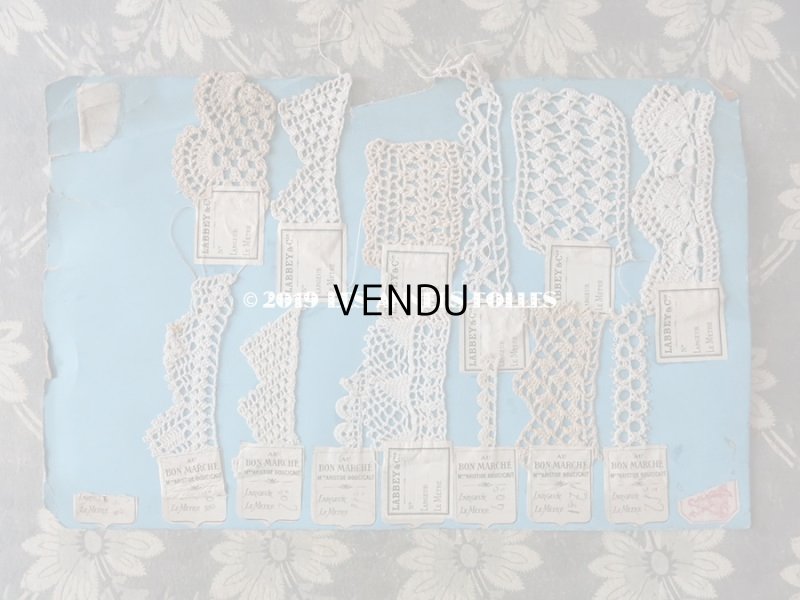 画像13: アンティーク ボンマルシェのサンプラー 【14シートのセット】　クロシェレース & タティングレース 