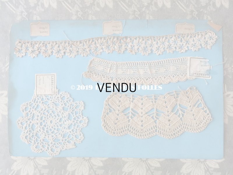 画像15: アンティーク ボンマルシェのサンプラー 【14シートのセット】　クロシェレース & タティングレース 