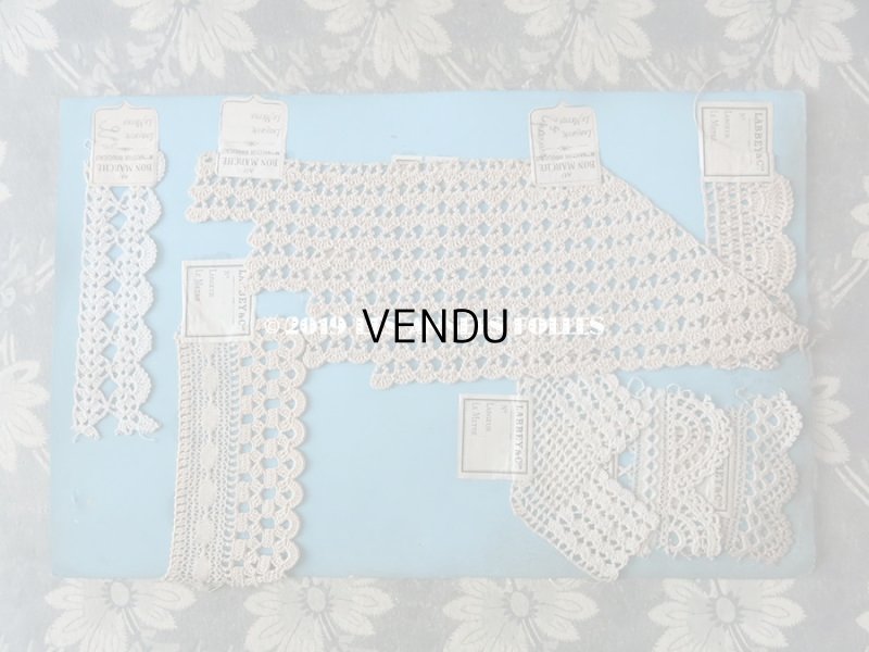 画像12: アンティーク ボンマルシェのサンプラー 【14シートのセット】　クロシェレース & タティングレース 