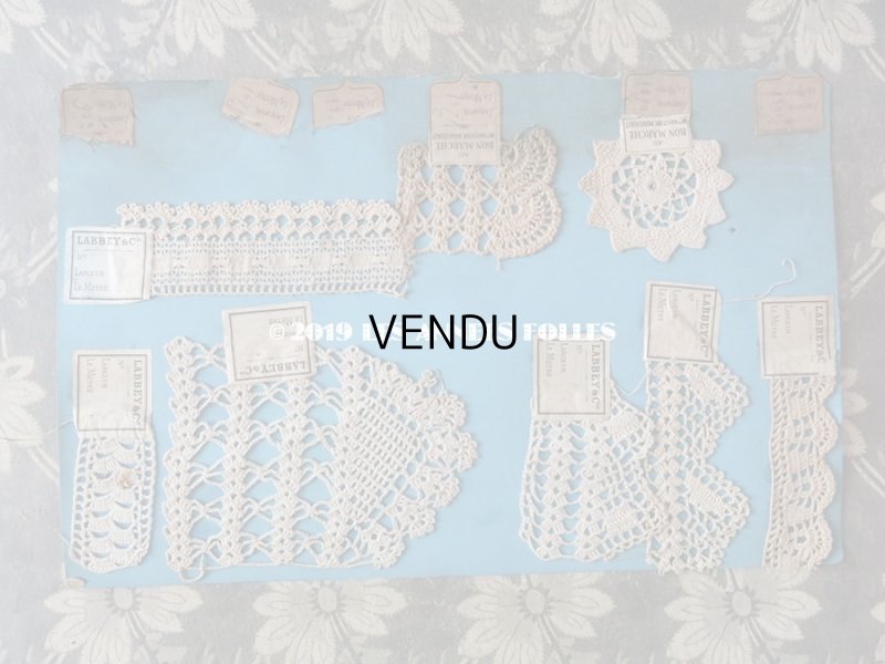 画像14: アンティーク ボンマルシェのサンプラー 【14シートのセット】　クロシェレース & タティングレース 