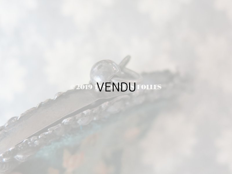 画像12: 19世紀末 アンティーク  オモニエール 薔薇模様 ニードルポイント  プチポワン