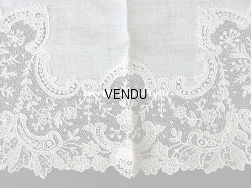 画像7: アンティーク ポワンドローズ  結婚式のハンカチ  【ポワン・ド・ローズ】 【ポワン・ド・ガーズ】