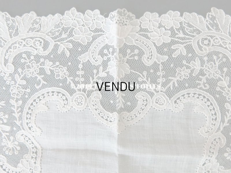 画像3: アンティーク ポワンドローズ  結婚式のハンカチ  【ポワン・ド・ローズ】 【ポワン・ド・ガーズ】