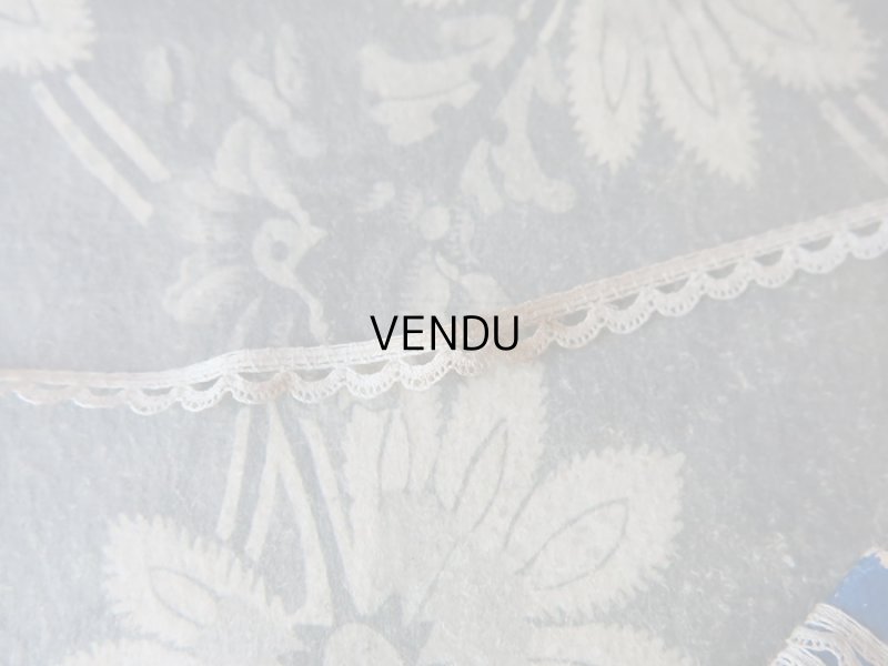 画像8: 未使用 アンティーク 極細 5mm幅のレース 12.5m COMPTOIR DES OUVRAGES DE DAMES - AU PRINTEMPS PARIS -