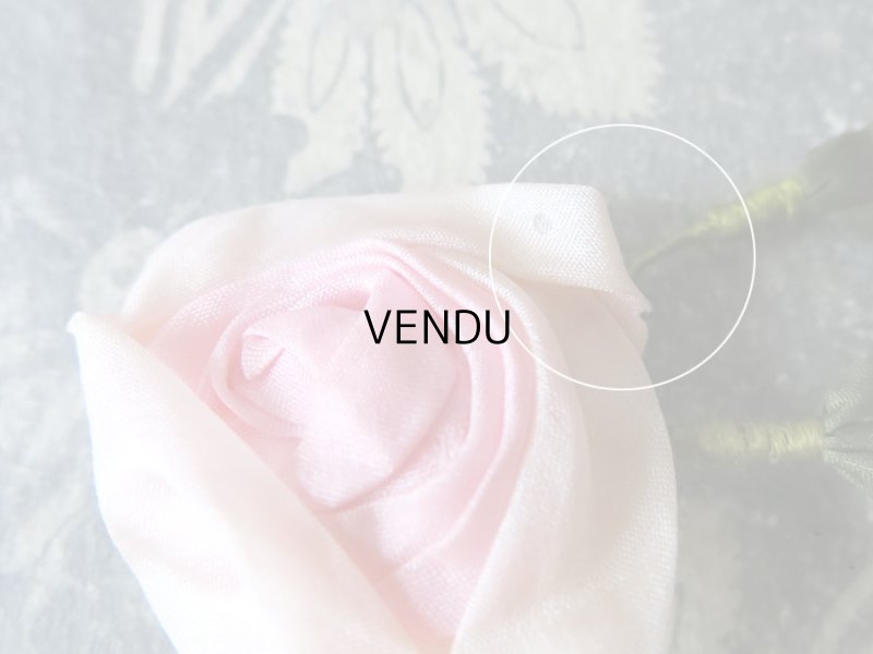 画像4: アンティーク 淡いピンクの薔薇のロココモチーフ 