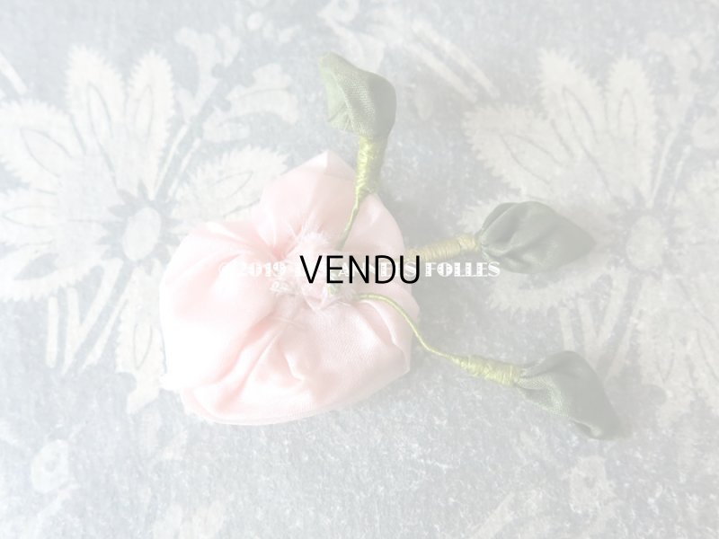 画像3: アンティーク 淡いピンクの薔薇のロココモチーフ 