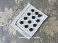 画像1: アンティーク ドール用 シルク製 くるみボタン 極小 7mm  マリンブルー 11〜12ピースのセット (1)