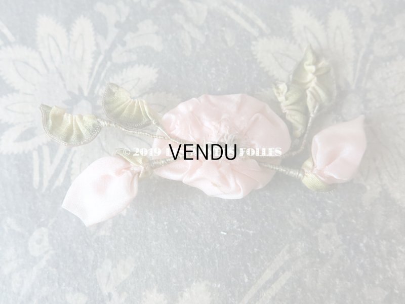 画像6: アンティーク 淡いピンクの薔薇のロココモチーフ