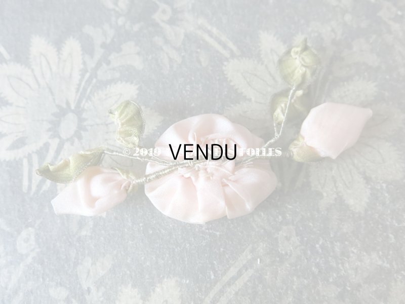 画像4: アンティーク 淡いピンクの薔薇のロココモチーフ