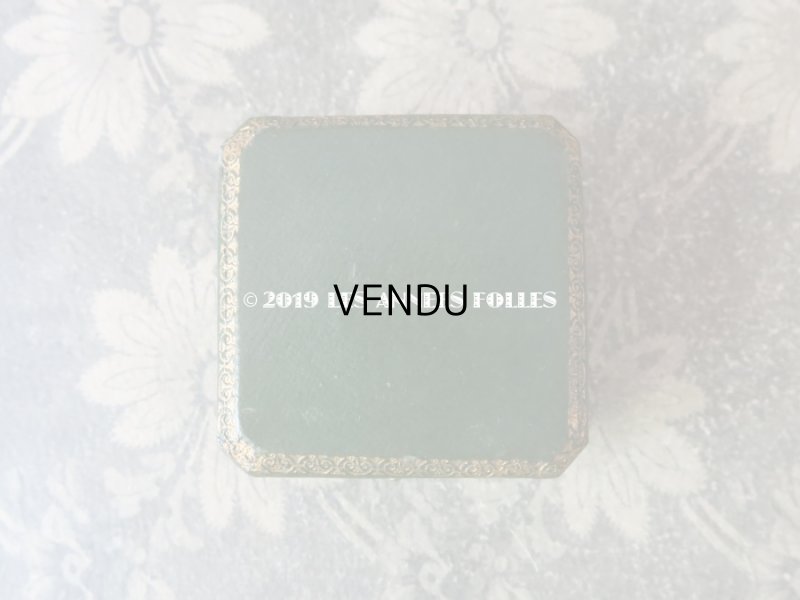 画像4: アンティーク ジュエリーボックス 金彩入り グリーン 