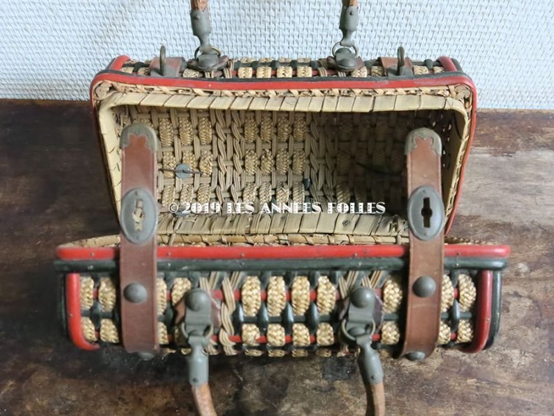 画像8: 19世紀末 アンティーク パニエ 赤&黒