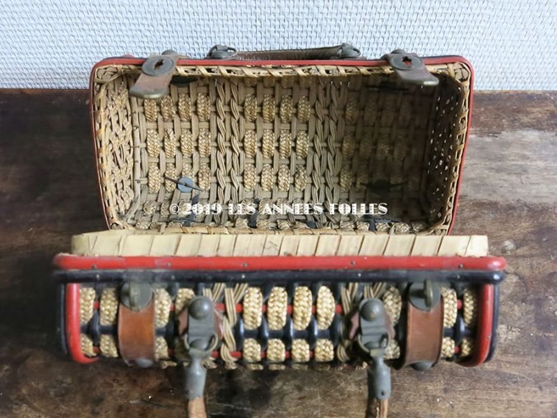 画像10: 19世紀末 アンティーク パニエ 赤&黒