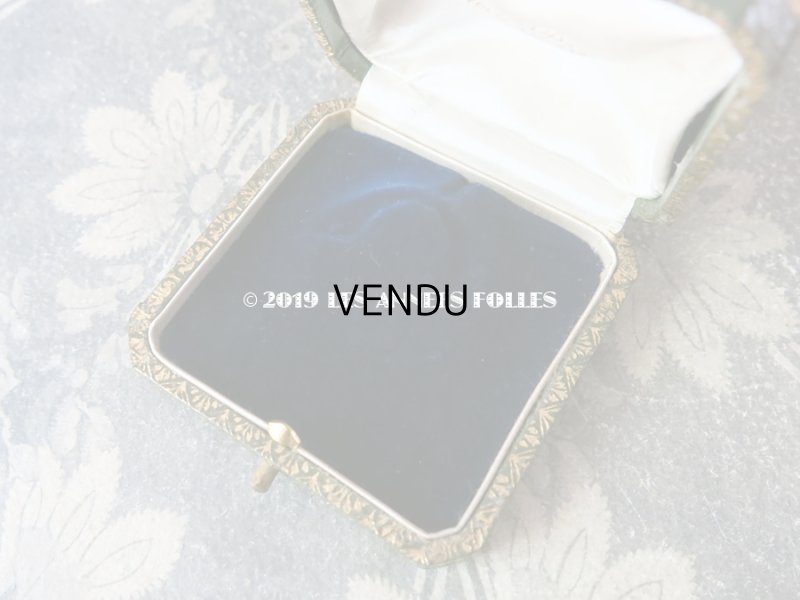 画像9: アンティーク ジュエリーボックス 金彩入り グリーン 