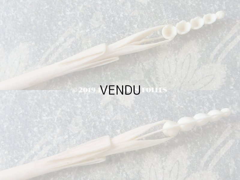 画像5: アンティーク 鈴蘭のペン軸 ボーン製