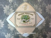 アンティーク 鈴蘭のパフュームラベル SACHET PARFUME AU MUGUET DES ALPES - JN.GIRAUD FILS -